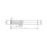 Solid carbide milling Torus mill High-performance machining TM-7R - Makotools Industrial Supply Tools for Metal Cutting